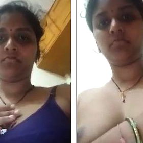 Sexy Indian Wife Showing Her Boobs and Pussy To Her Husband