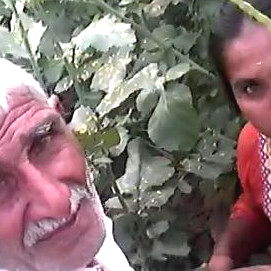 Desi grandpa outdoor fucking caught